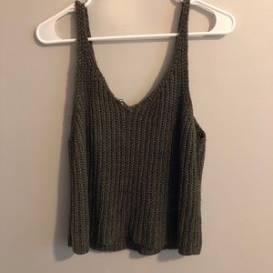 🌲 Army green knitted tank🌲